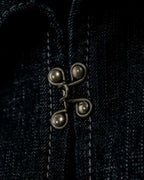 Vintage Metal Fittings Super Long Denim Coat