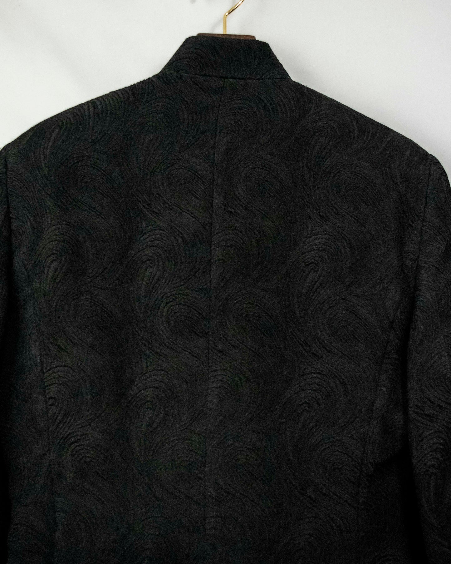 Vintage Wave Pattern Short Jacket