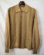40-50s Vintage Italy Diagonal Design Knit Shirt