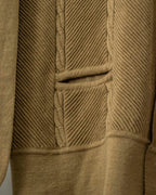 40-50s Vintage Italy Diagonal Design Knit Shirt