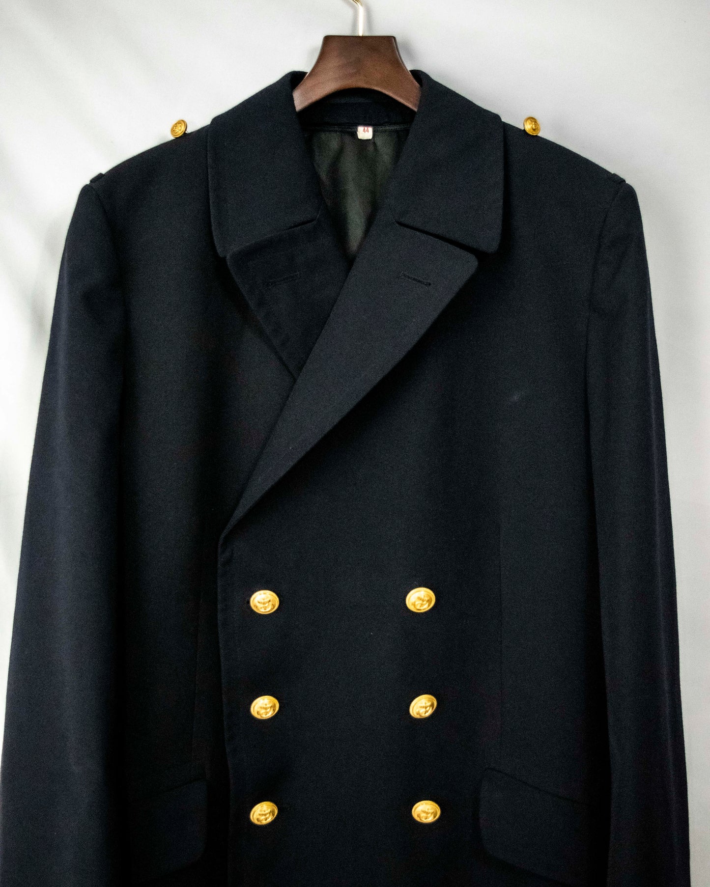 King Size Double Breasted Navy Coat