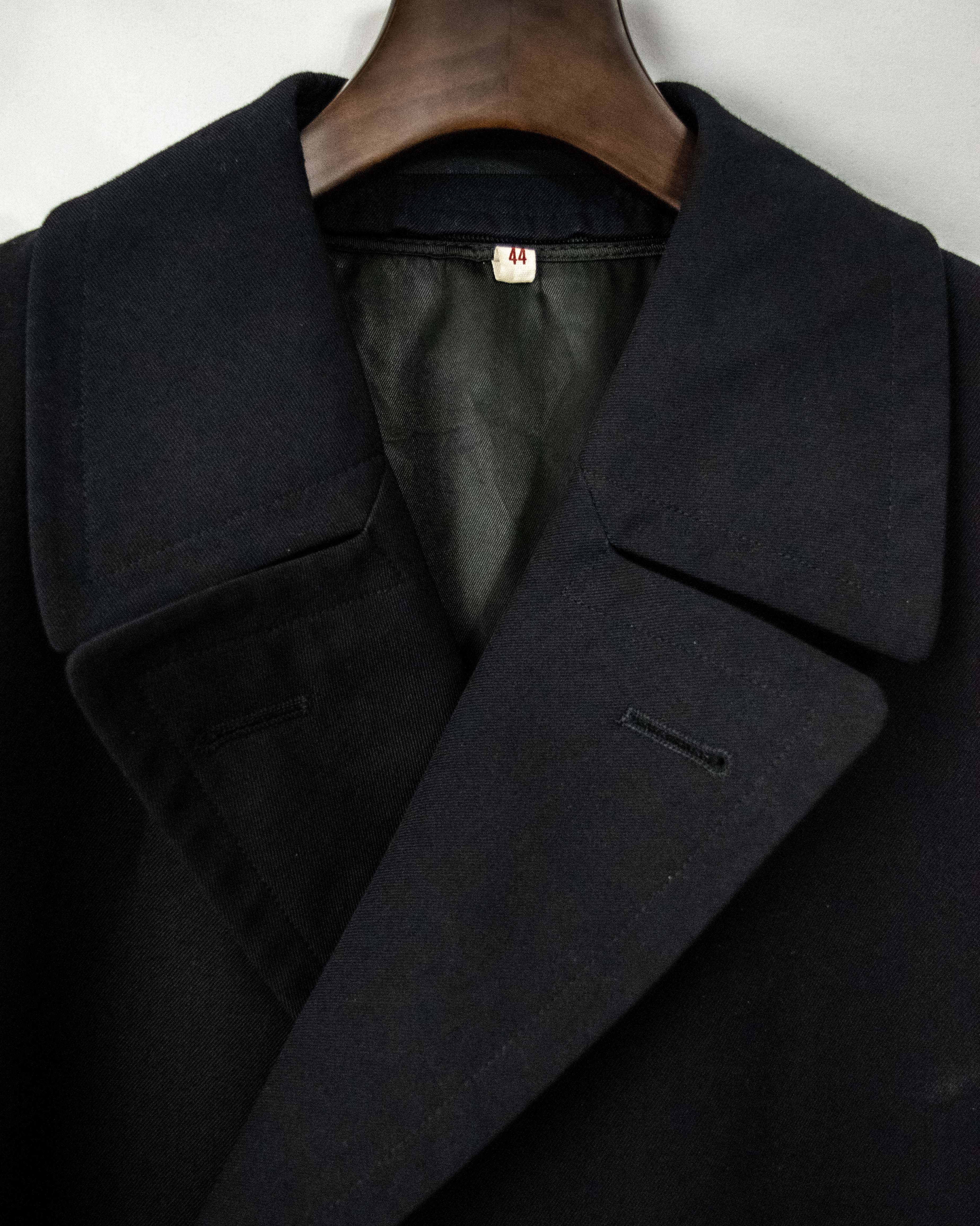 King Size Double Breasted Navy Coat