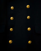 King Size Double Breasted Navy Coat