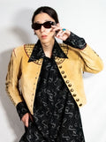 "MOOD SPECIAL" BIG STUDS WESTERN LEATHER JACKET