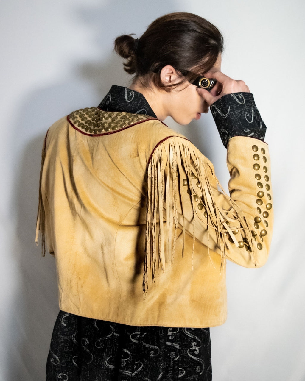 “MOOD SPECIAL”大铆钉西部皮夹克