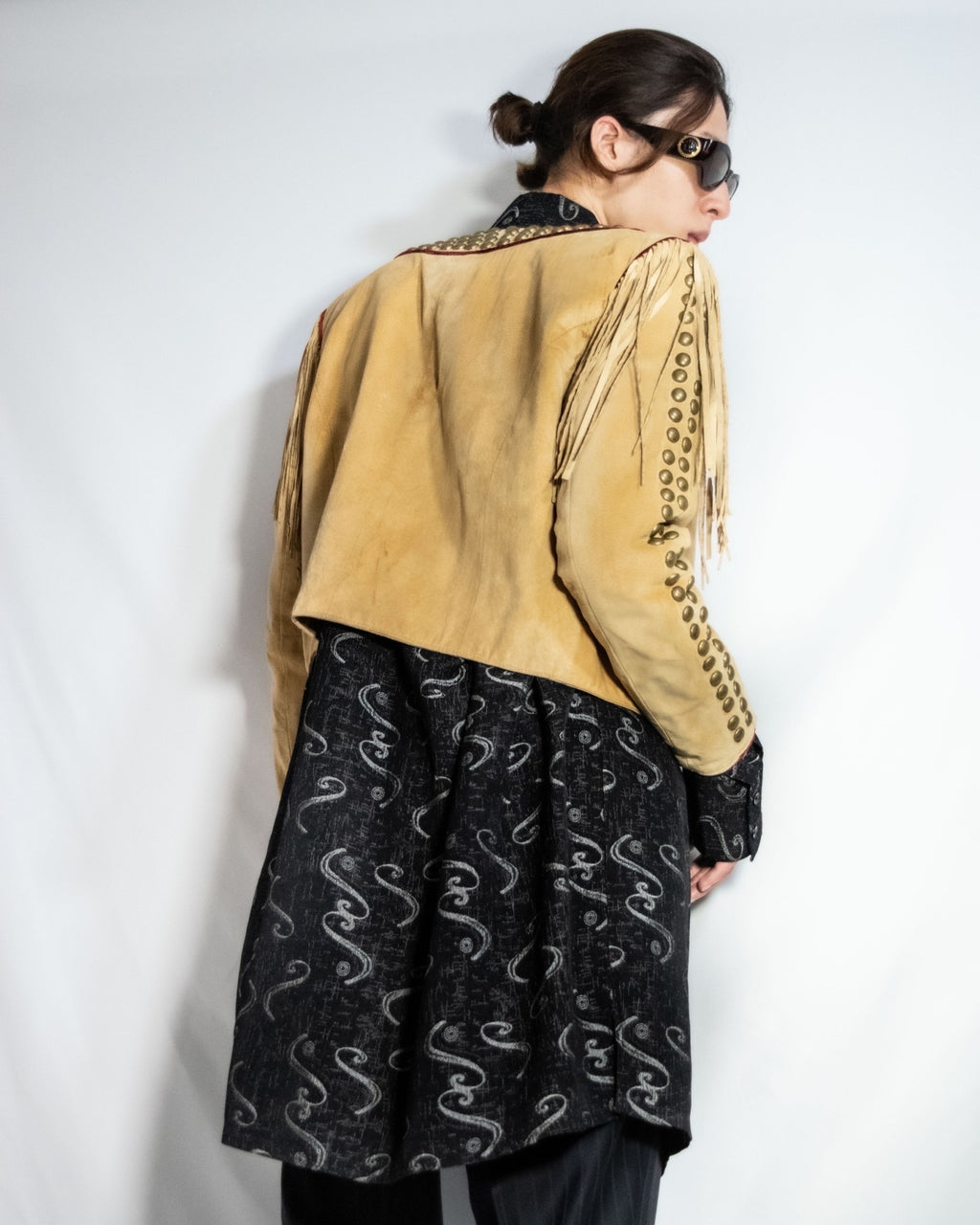 “MOOD SPECIAL”大铆钉西部皮夹克