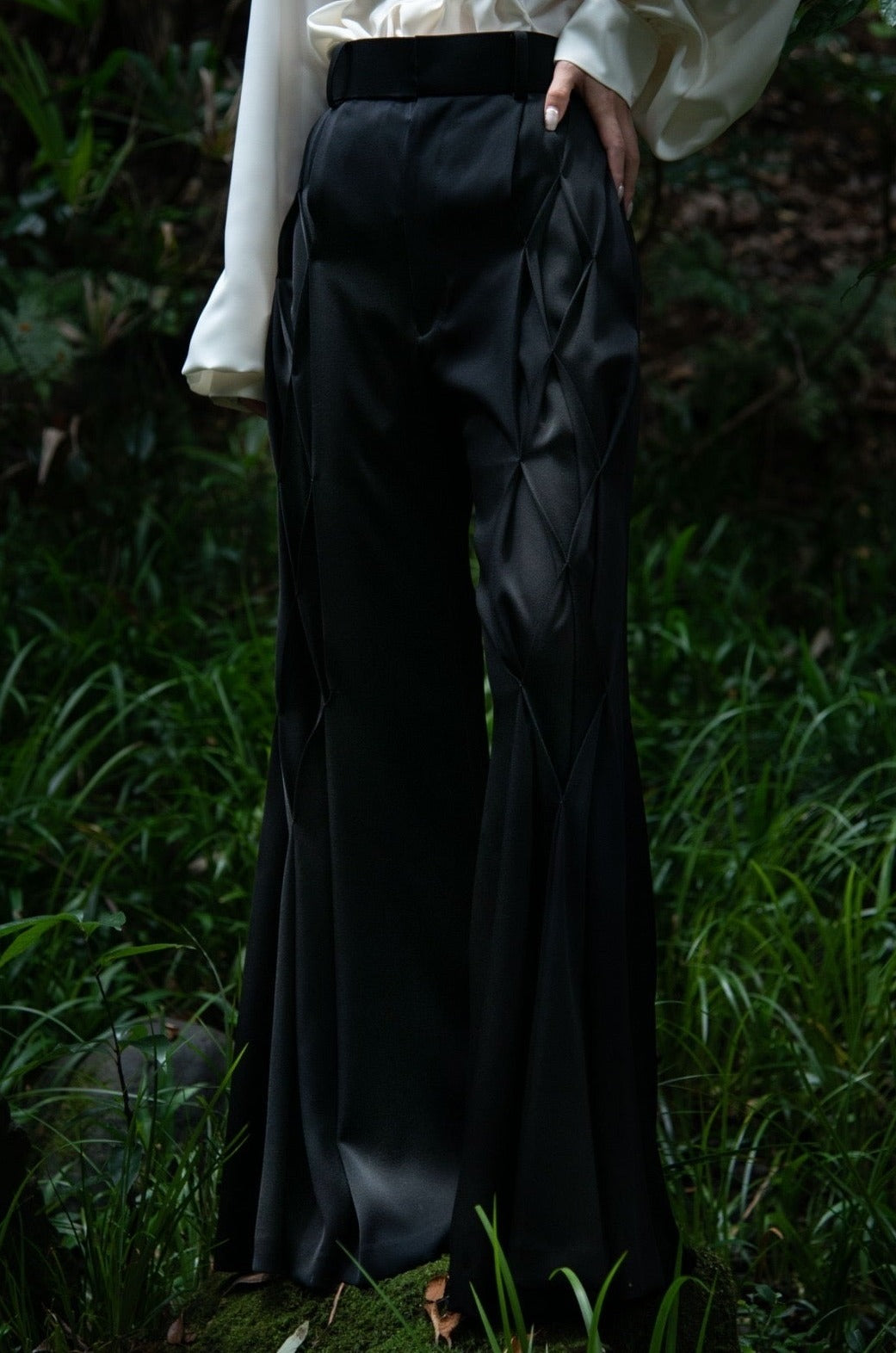 "Authority series" Rhombus stitch dress pants 【受注生産】