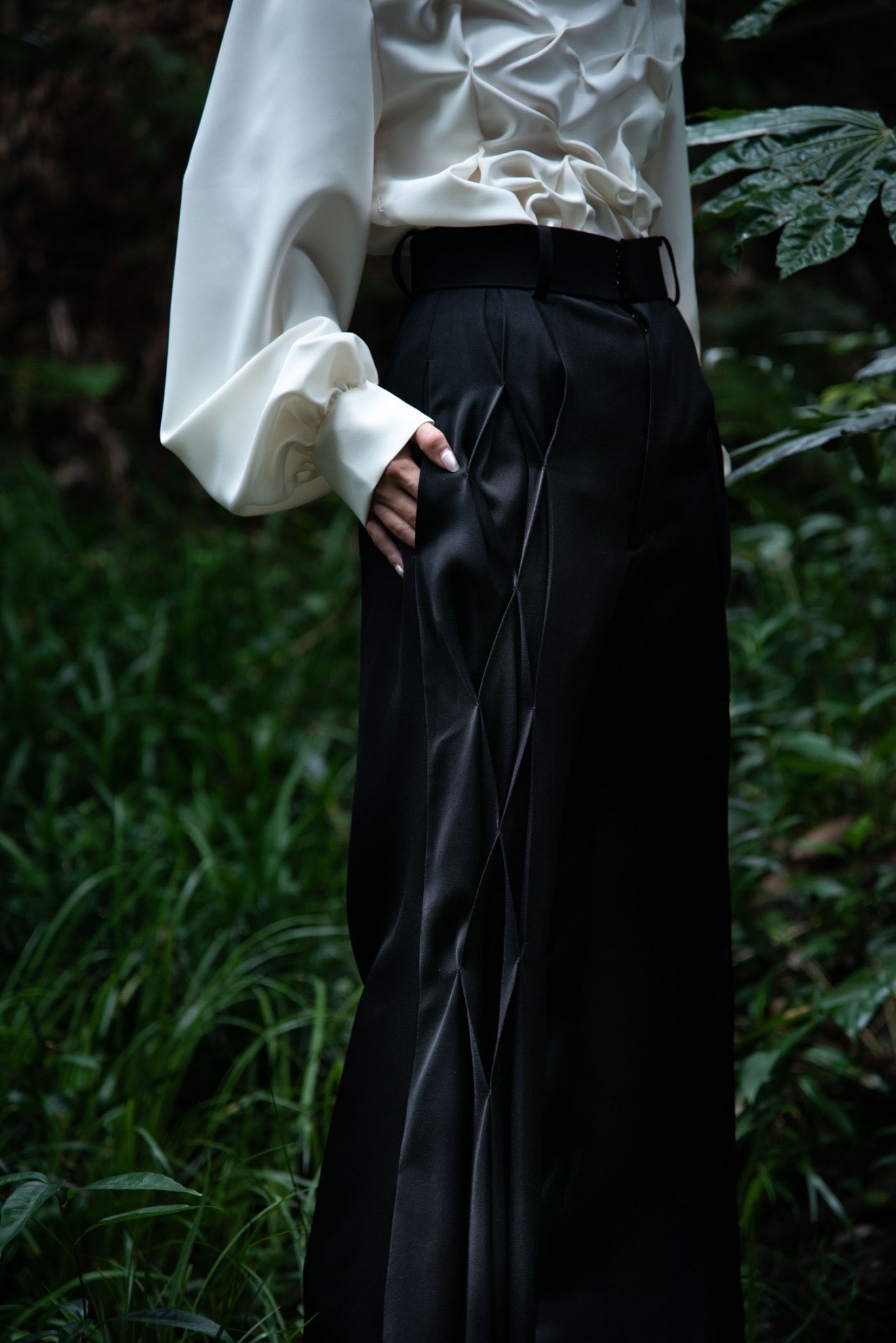 "Authority series" Rhombus stitch dress pants 【受注生産】