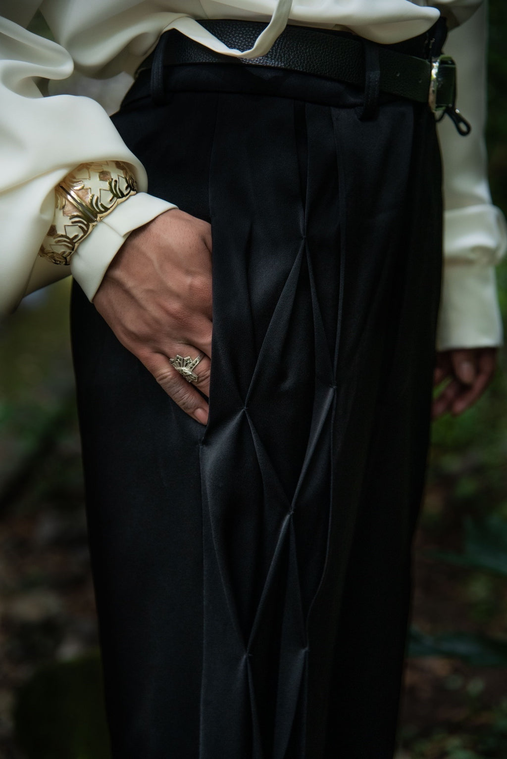 “权威系列”菱格纹正装裤【定做】