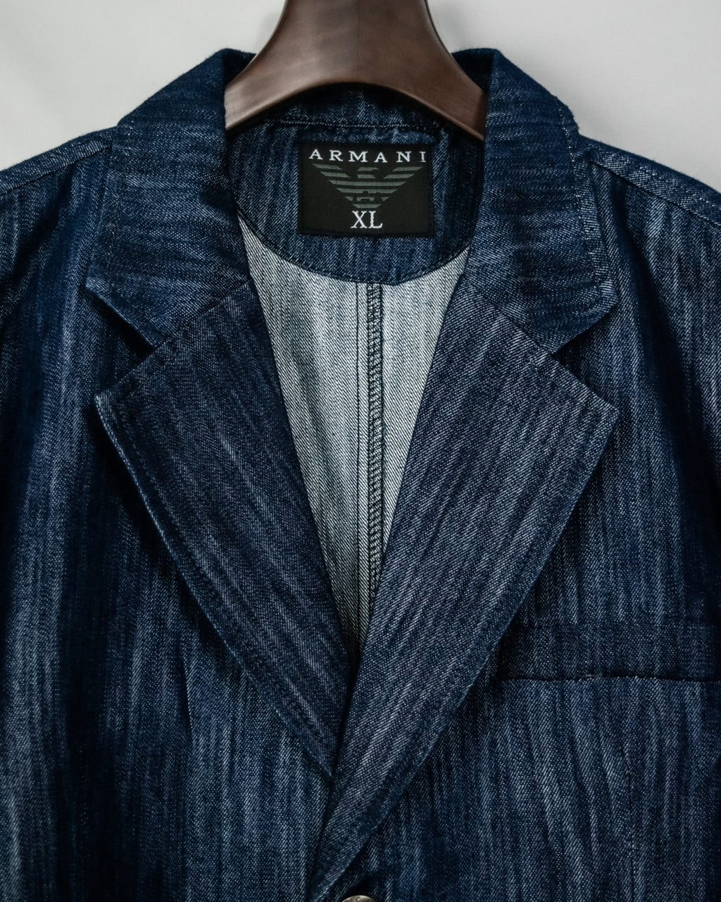 "ARMANI" Old Glossy Denim Jaket