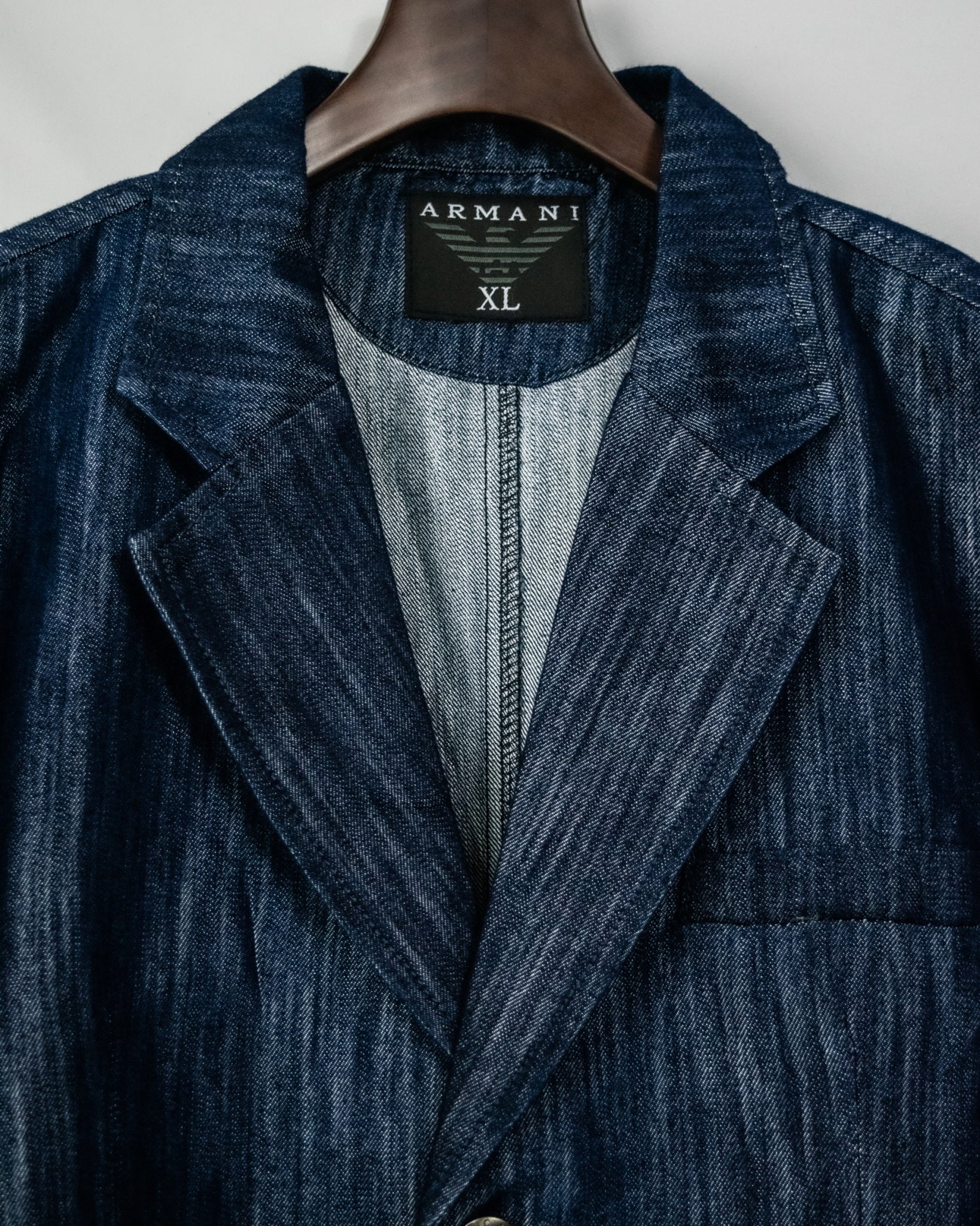 "ARMANI" Old Glossy Denim Jaket