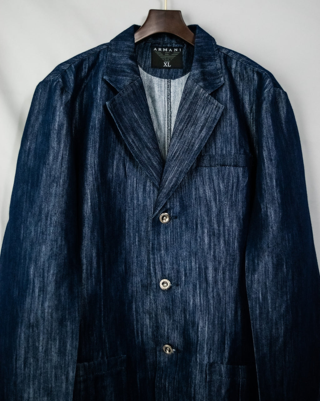 "ARMANI" Old Glossy Denim Jaket