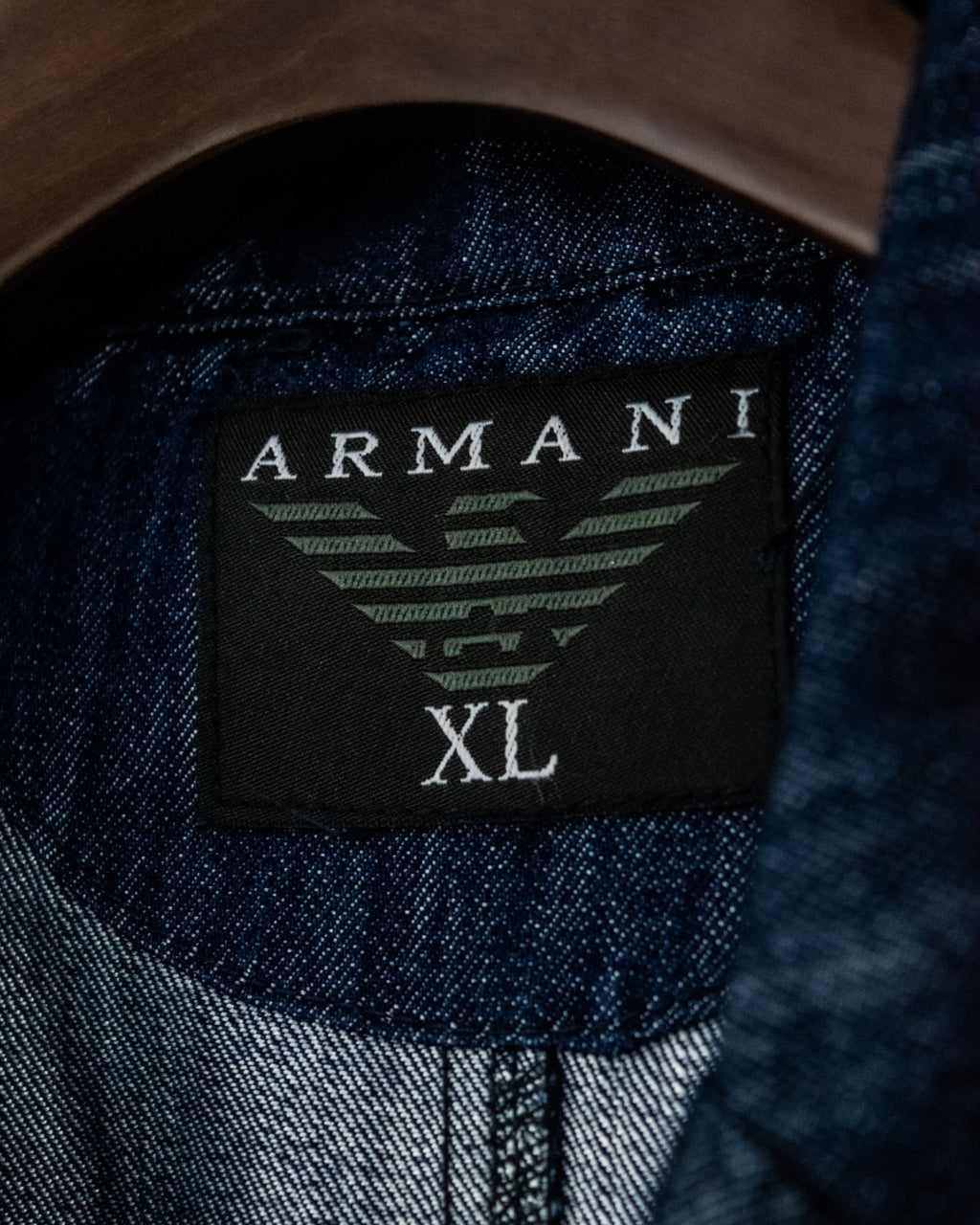 "ARMANI" Old Glossy Denim Jaket