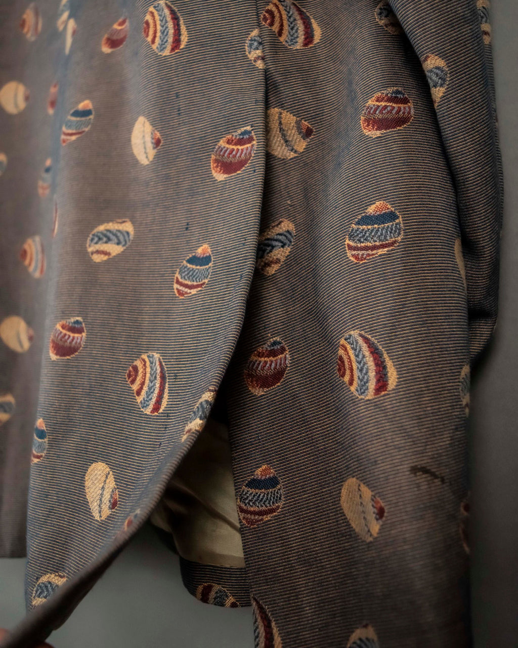 70s Design Pattern Double Breasted Jacket