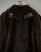 Beautiful Design Cutback Angora Cardigan