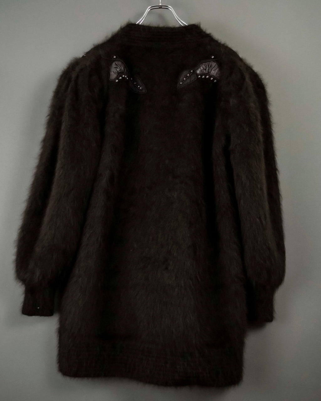 Beautiful Design Cutback Angora Cardigan