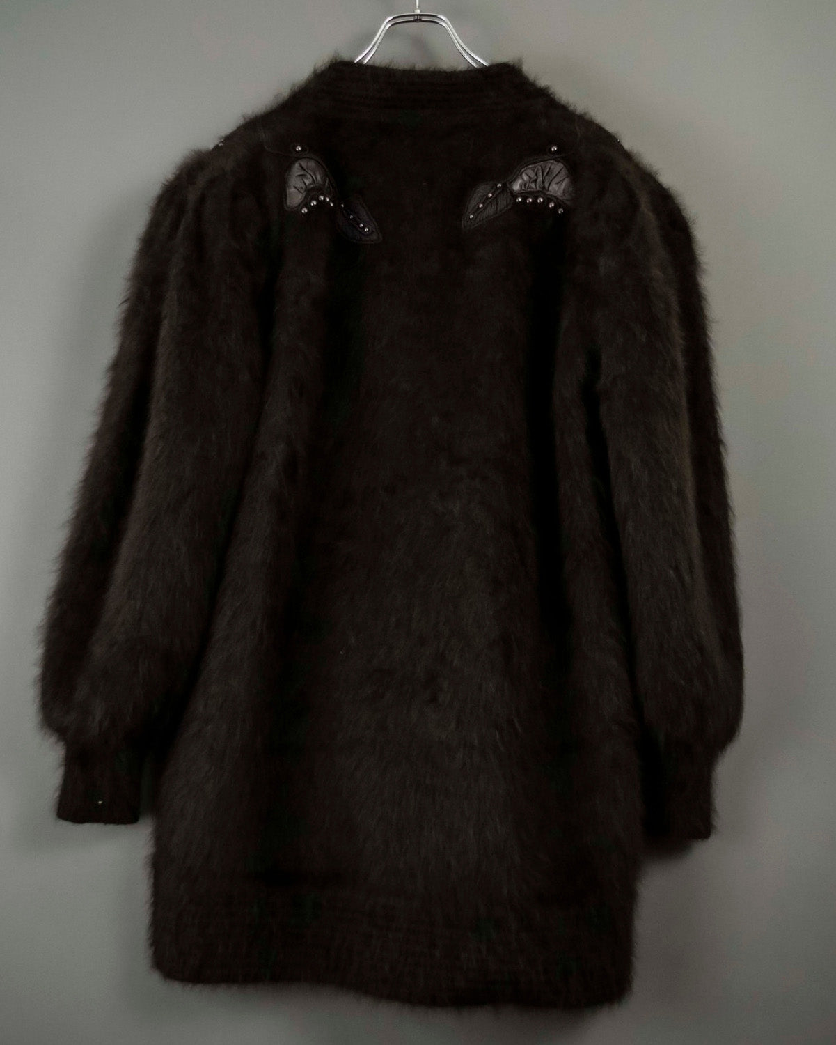 Beautiful Design Cutback Angora Cardigan