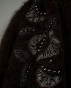 Beautiful Design Cutback Angora Cardigan