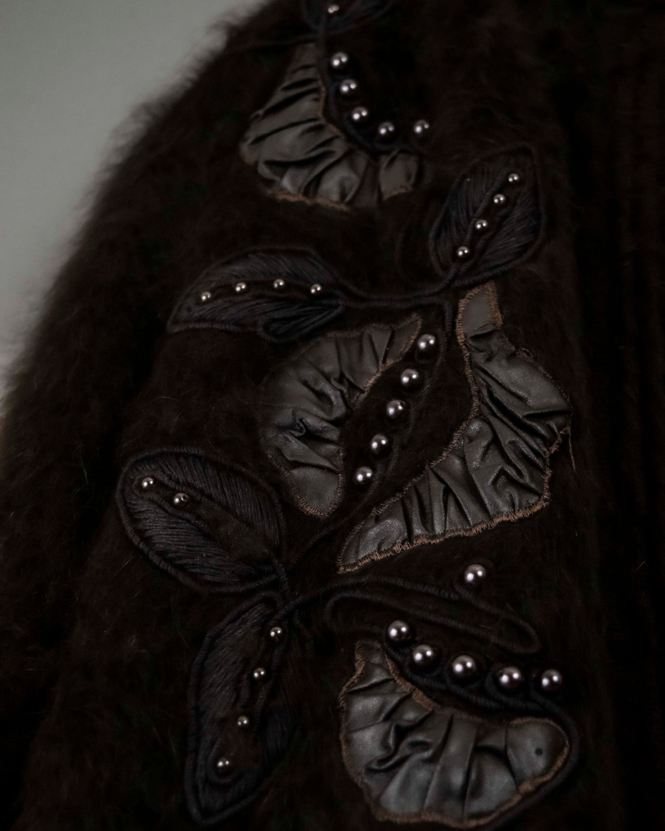 Beautiful Design Cutback Angora Cardigan