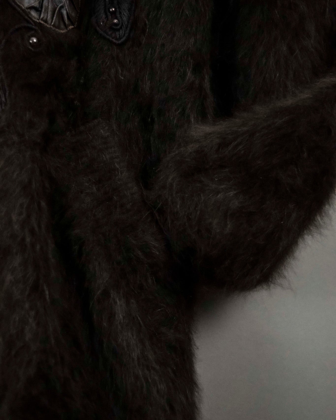 Beautiful Design Cutback Angora Cardigan