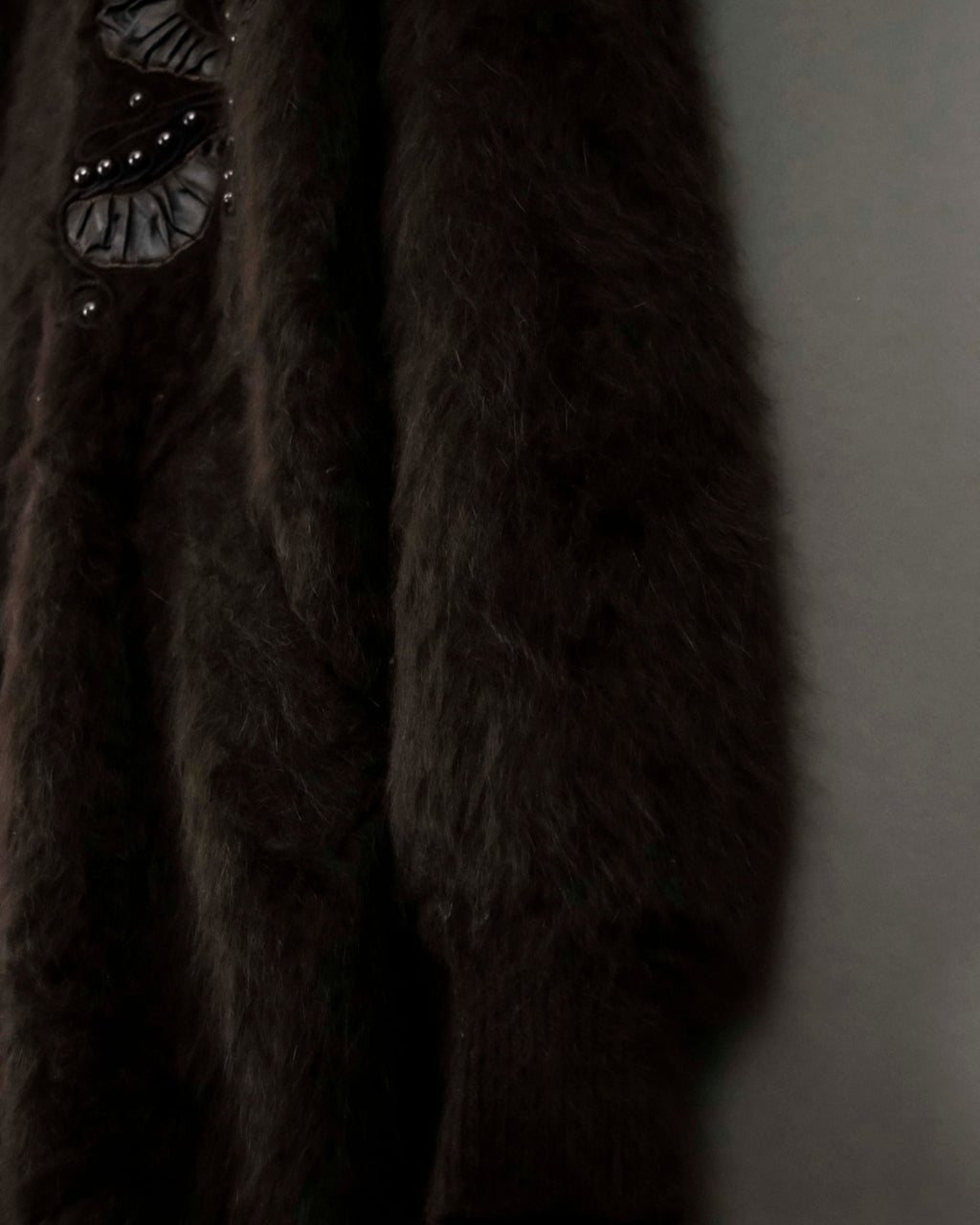 Beautiful Design Cutback Angora Cardigan