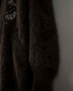 Beautiful Design Cutback Angora Cardigan