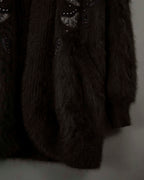 Beautiful Design Cutback Angora Cardigan