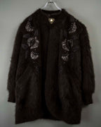 Beautiful Design Cutback Angora Cardigan