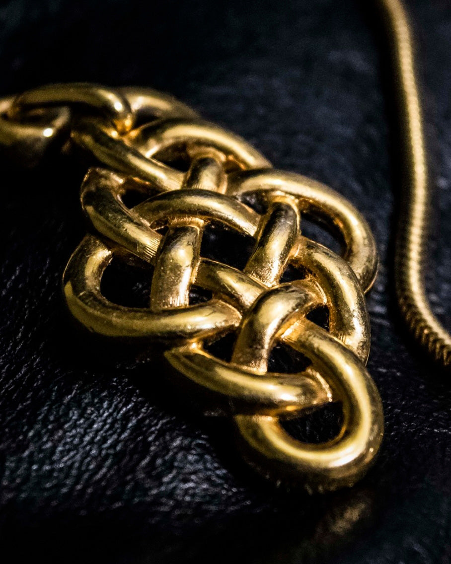 "BALMAIN" Gold Braided Necklace