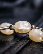 Iron and Wood Cherry Bean Necklace