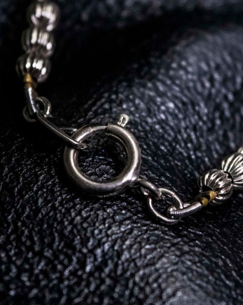 Iron and Wood Cherry Bean Necklace