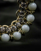 Ball and Diamond Art Necklace