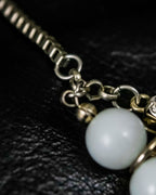 Ball and Diamond Art Necklace