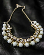 Ball and Diamond Art Necklace