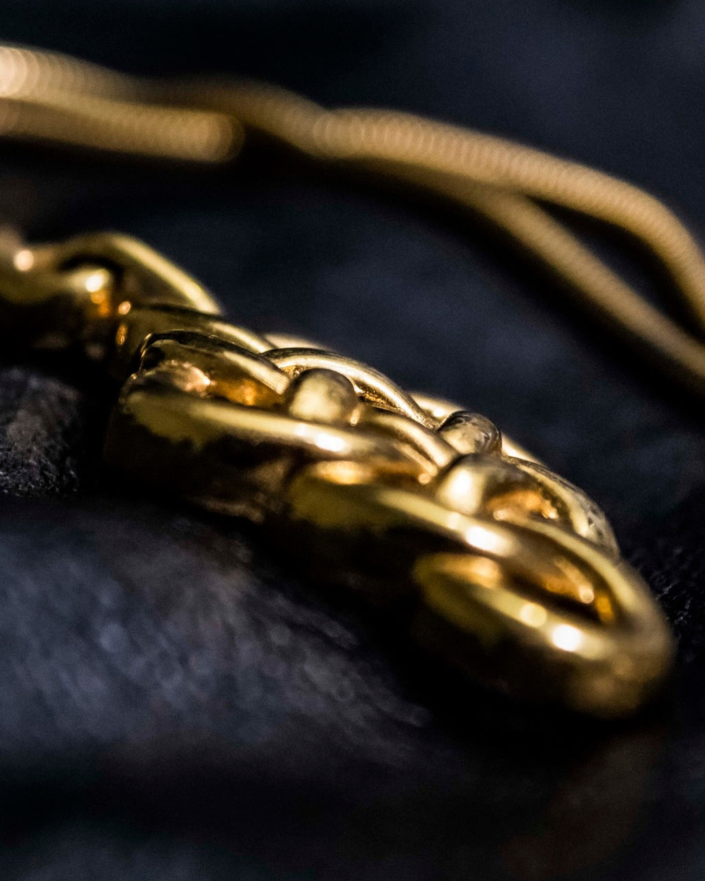 "BALMAIN" Gold Braided Necklace