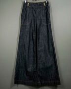 Dark Blue Super Flare Denim