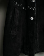 Leather Braided Suede Jacket