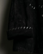 Leather Braided Suede Jacket