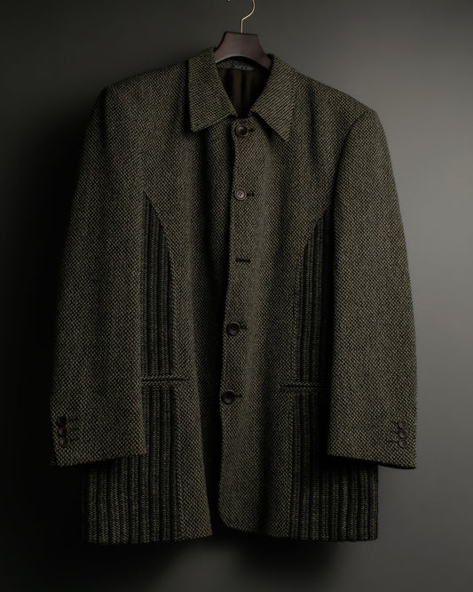 Side Line Design Gray Jacket