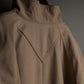 "LONDON FOG" Moon Swell Button Stand Collar Beige Coat