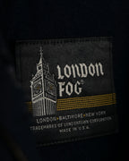 "LONDON FOG" Moon Swell Button Stand Collar Beige Coat