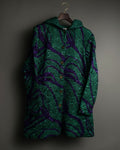 "MOOD SPECIAL" Purple Curved Three-Dimensional Flower Pattern Jacket