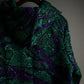 "MOOD SPECIAL" Purple Curved Three-Dimensional Flower Pattern Jacket