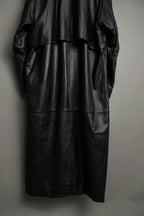 Vintage Leather long chester coat