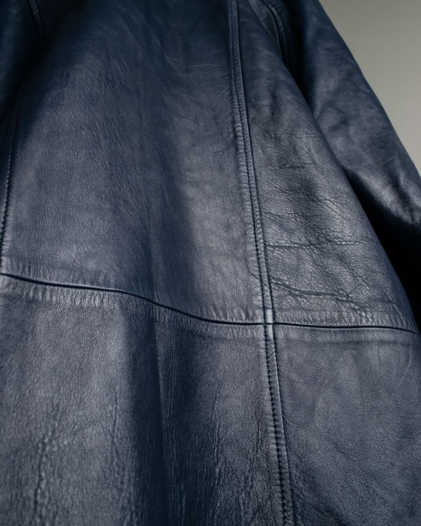 80s Vintage Loose Fit Leather Tailored