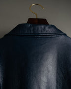 80s Vintage Loose Fit Leather Tailored