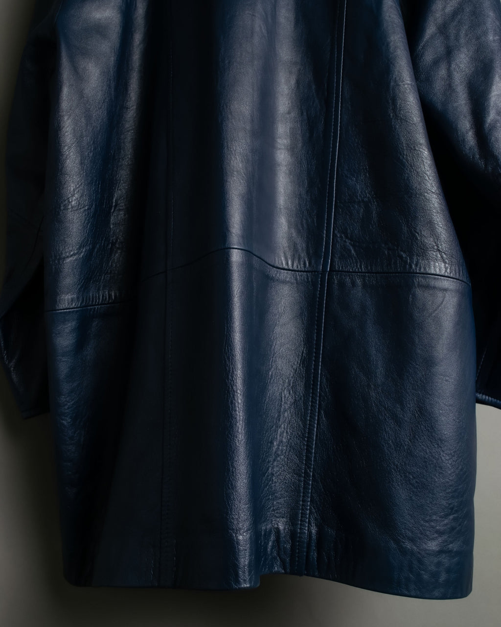 80s Vintage Loose Fit Leather Tailored