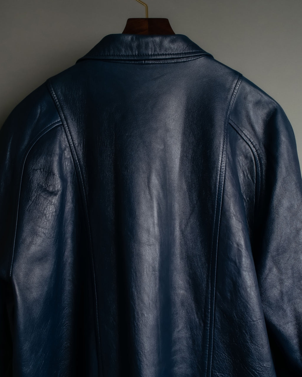 80s Vintage Loose Fit Leather Tailored