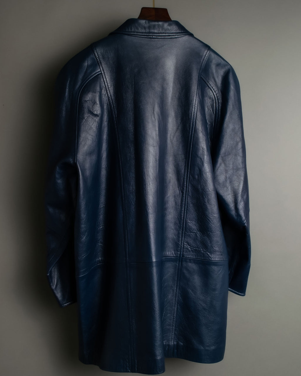 80s Vintage Loose Fit Leather Tailored