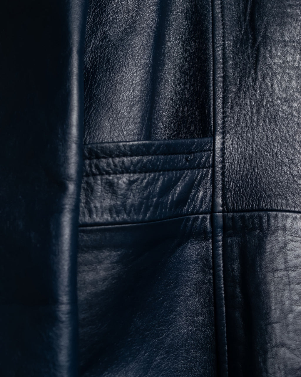 80s Vintage Loose Fit Leather Tailored